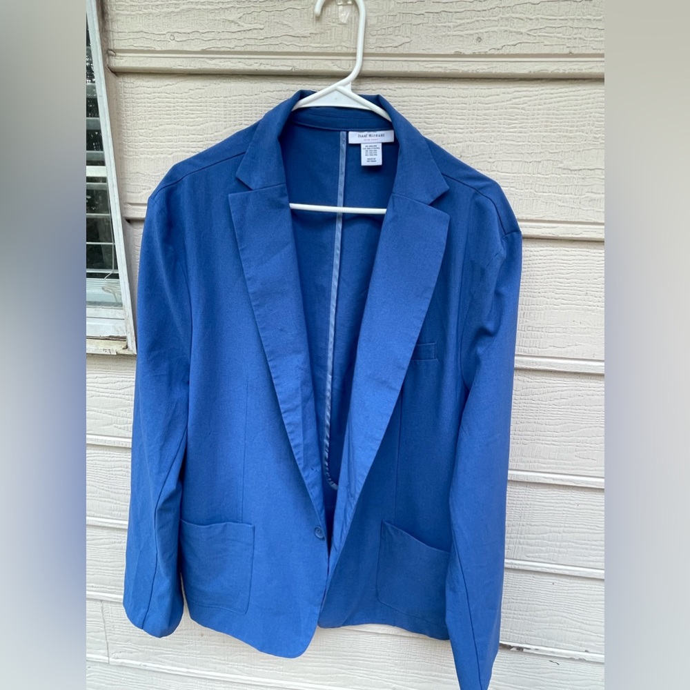 Blue Isaac Mizrahi Blazer